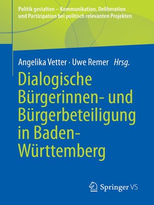 cover image of Dialogische Bürgerinnen- und Bürgerbeteiligung in Baden-Württemberg